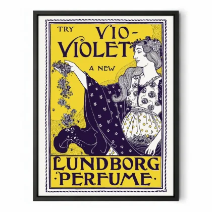Vintage Perfume Poster – Art Nouveau Print by Louis Rhead