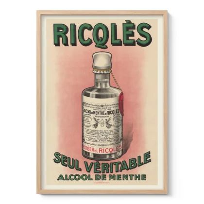 Vintage Ricqlès Advertising Poster