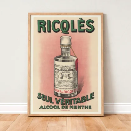 Vintage Ricqlès Advertising Poster
