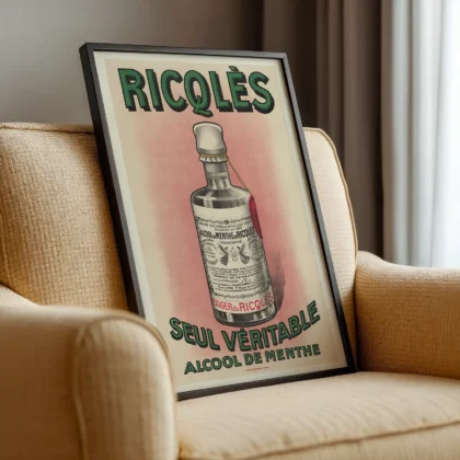 Vintage Ricqlès Advertising Poster