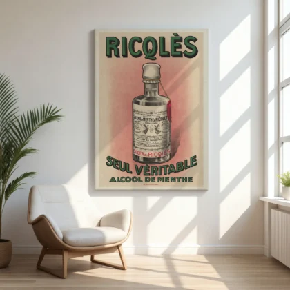 Vintage Ricqlès Advertising Poster
