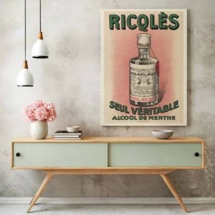 Vintage Ricqlès Advertising Poster