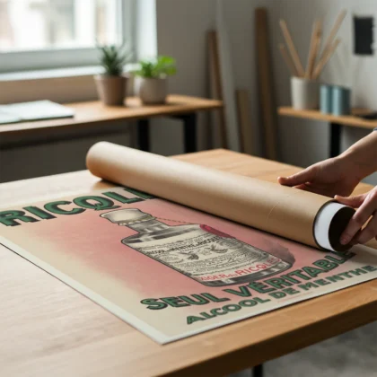 Vintage Ricqlès Advertising Poster