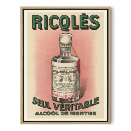 Vintage Ricqlès Advertising Poster
