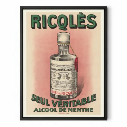 Vintage Ricqlès Advertising Poster