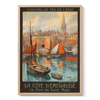 Vintage France Travel Poster by Maurice Toussaint