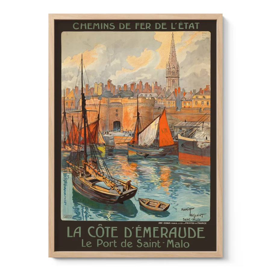 Vintage France Travel Poster by Maurice Toussaint