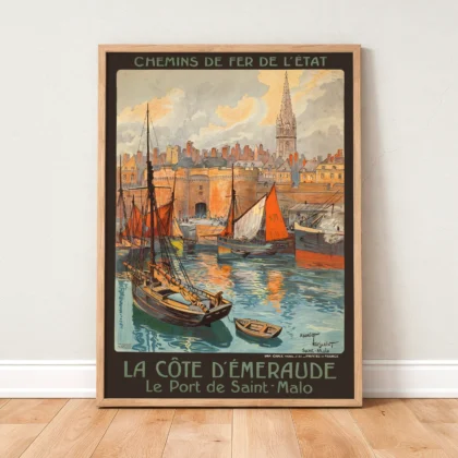 Vintage France Travel Poster by Maurice Toussaint