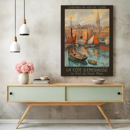 Vintage France Travel Poster by Maurice Toussaint
