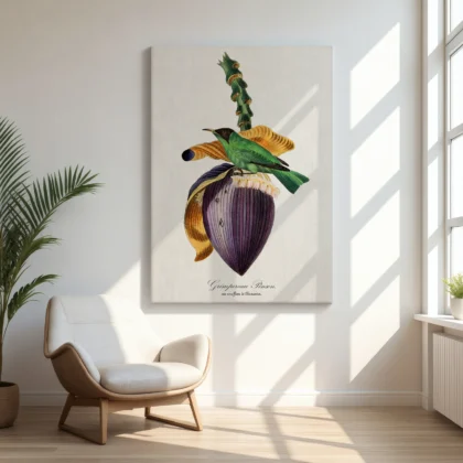 Vintage Tropical Bird Wall Art by Paul Gervais