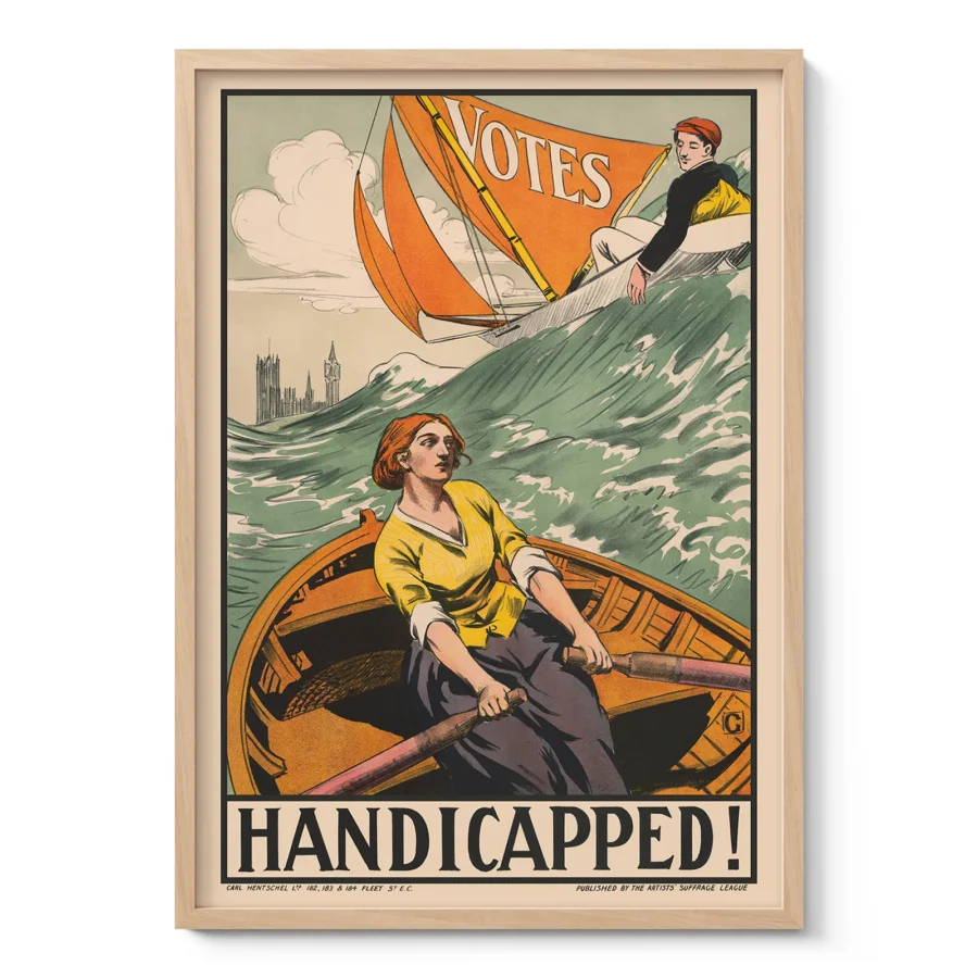 Vintage Women's Suffrage Poster Art Print