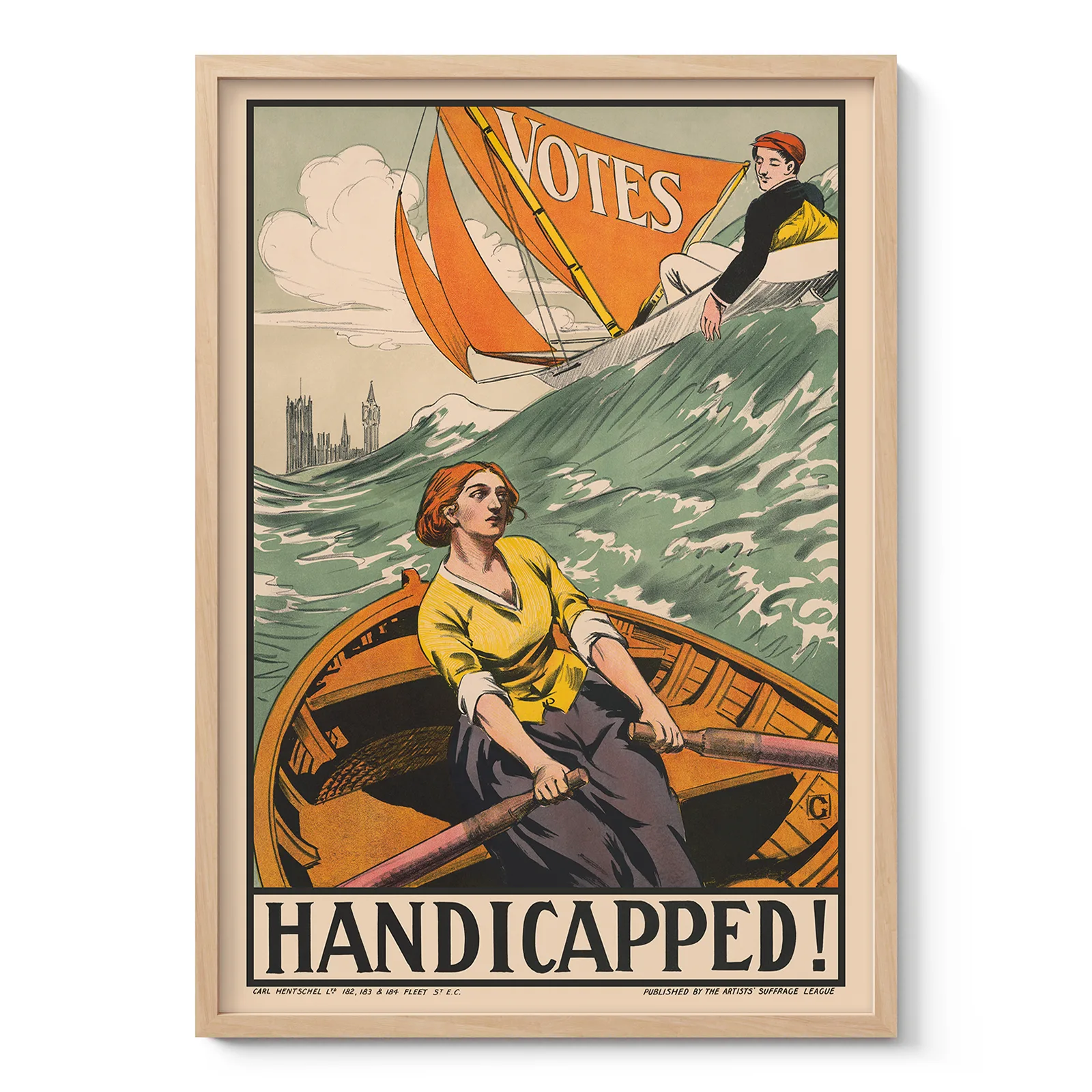 Vintage Women's Suffrage Poster Art Print