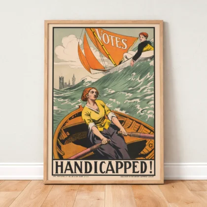 Vintage Women's Suffrage Poster Art Print