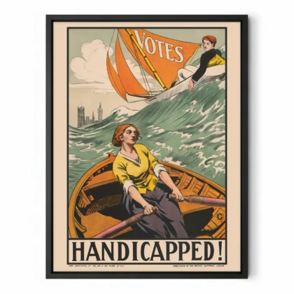 Vintage Women's Suffrage Poster Art Print
