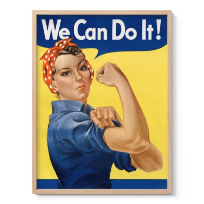 Vintage-Wandbild „We Can Do It“ von J. Howard Miller