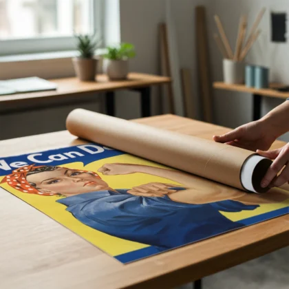Vintage-Wandbild „We Can Do It“ von J. Howard Miller