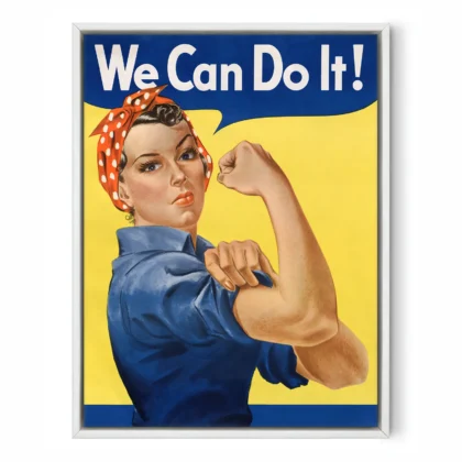 Vintage-Wandbild „We Can Do It“ von J. Howard Miller