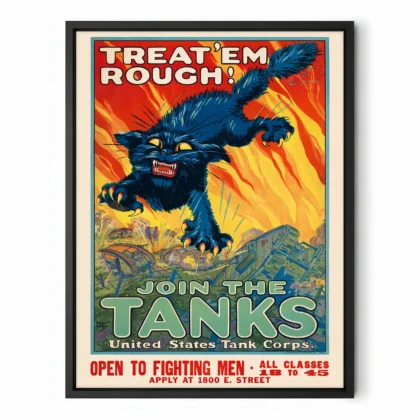 World War I Tank Corps Recruitment Poster – Treat 'Em Rough