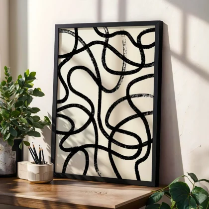 Abstract Line Wall Art