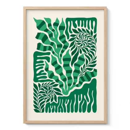 Abstract Plant Wall Art