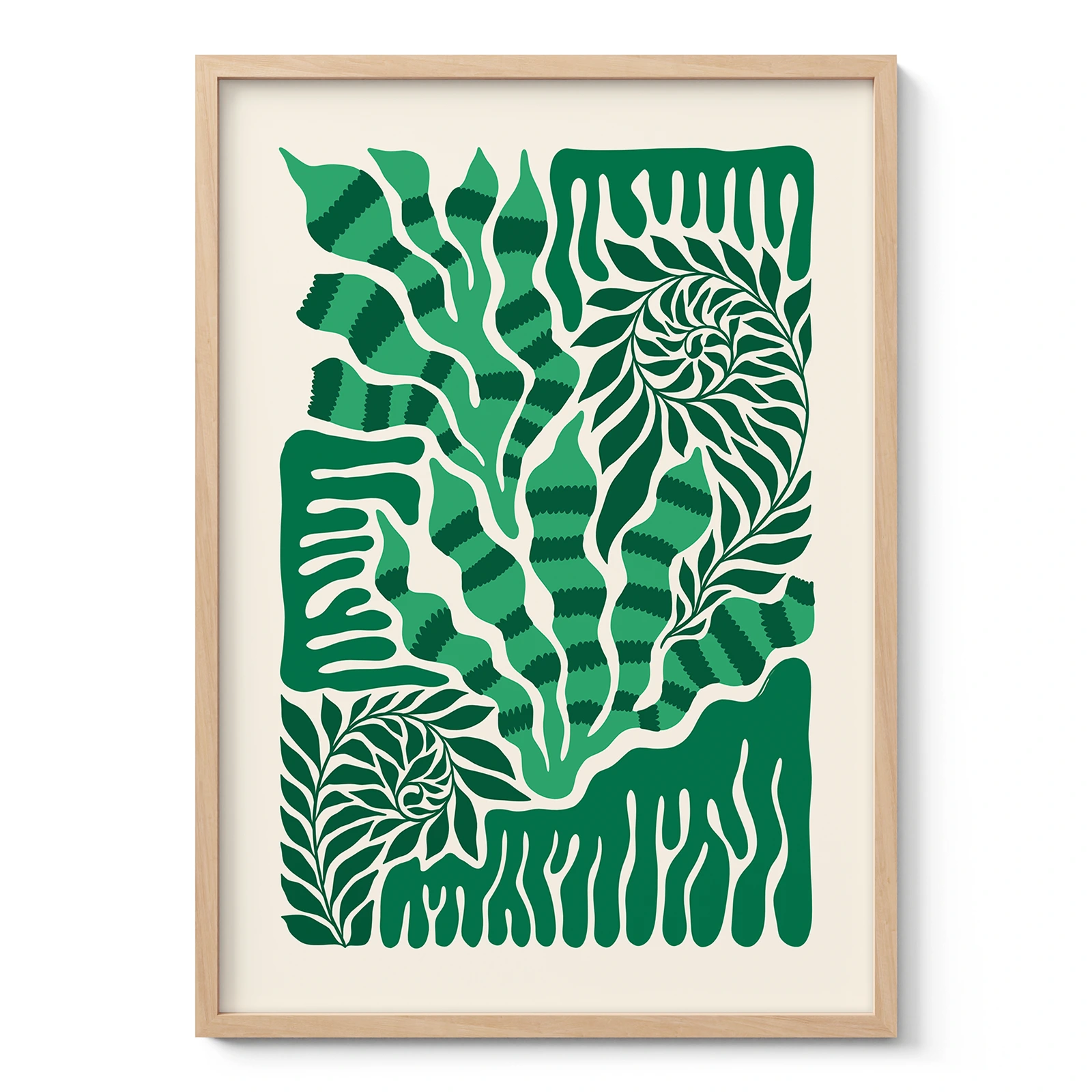 Abstract Plant Wall Art