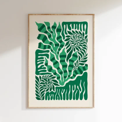 Abstract Plant Wall Art