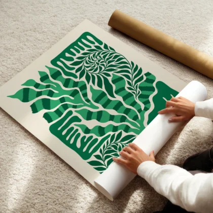 Abstract Plant Wall Art