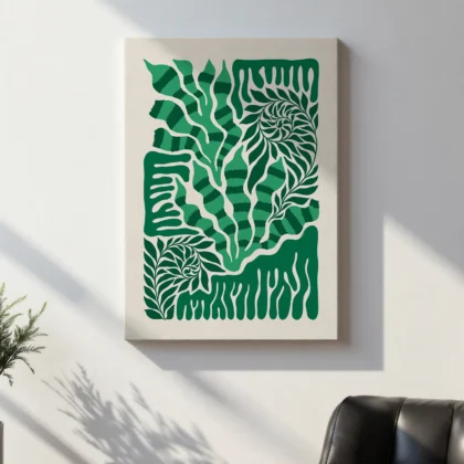 Abstract Plant Wall Art