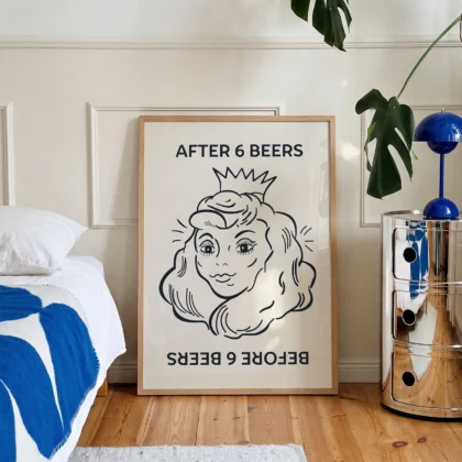 Wandbild – After 6 Beers