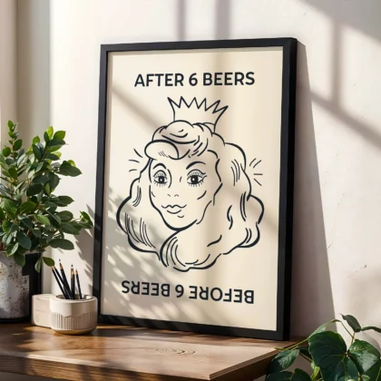 Wandbild – After 6 Beers