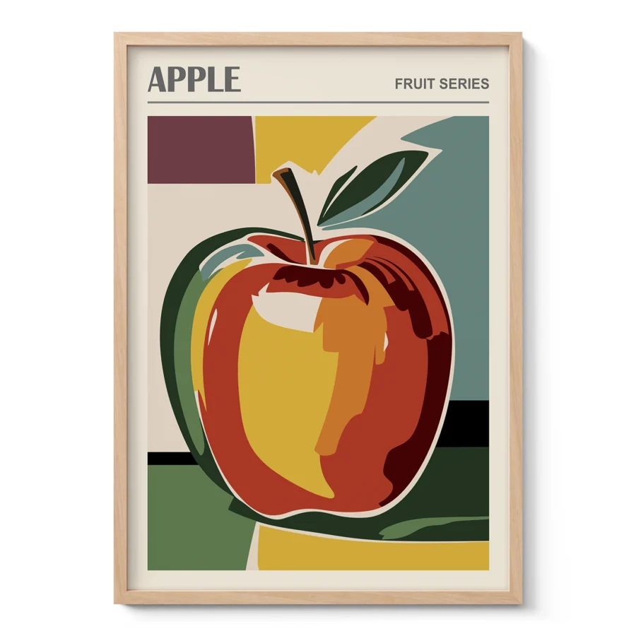 Apple Wall Art – Fruit Poster or Canvas Print