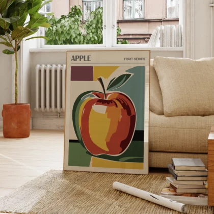 Apple Wall Art – Fruit Poster or Canvas Print