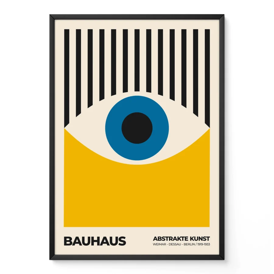 Bauhaus Eye Print – Yellow