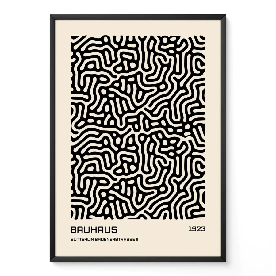 Bauhaus paveikslas – Juodos formos