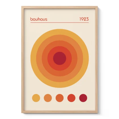 Bauhaus 1923 Print – Orange