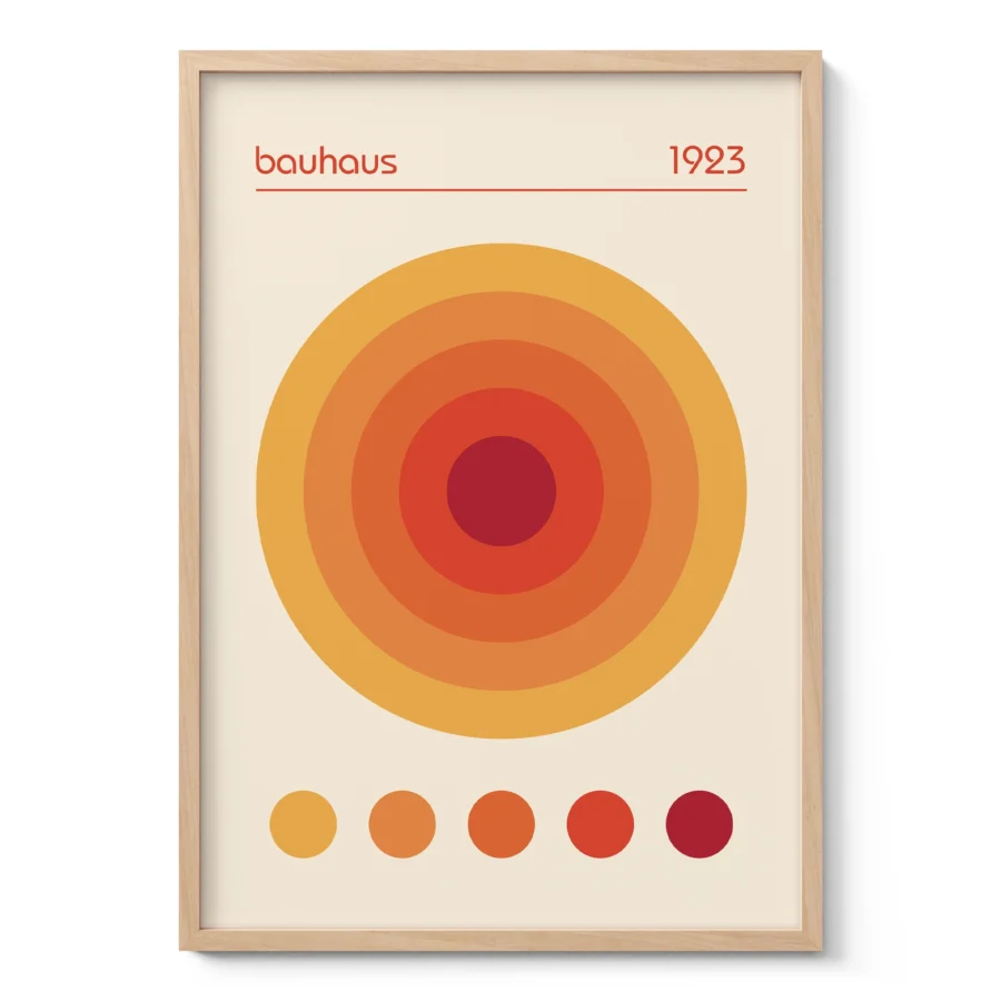 Bauhaus 1923 Print – Orange