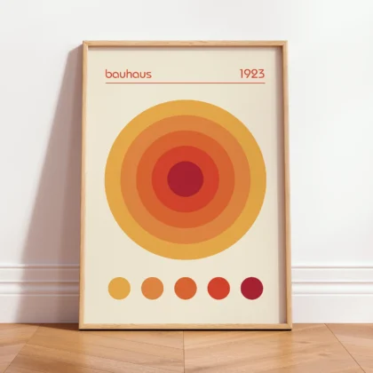 Bauhaus 1923 Print – Orange