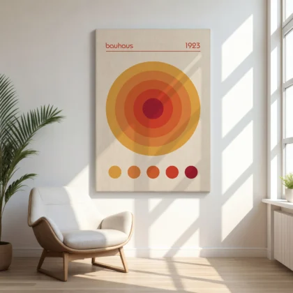 Bauhaus 1923 Print – Orange