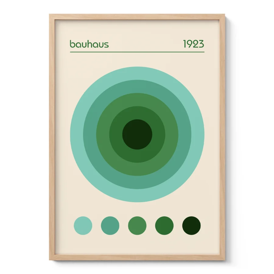 Bauhaus 1923 Print – Green