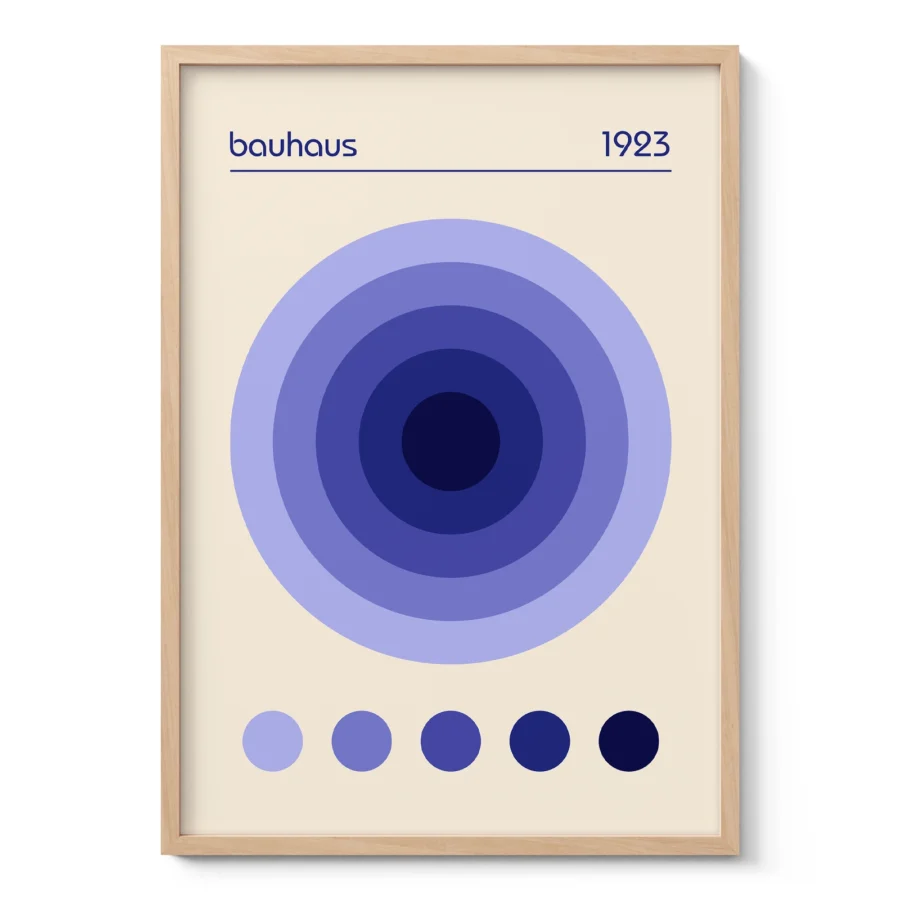 Bauhaus 1923 Print – Purple