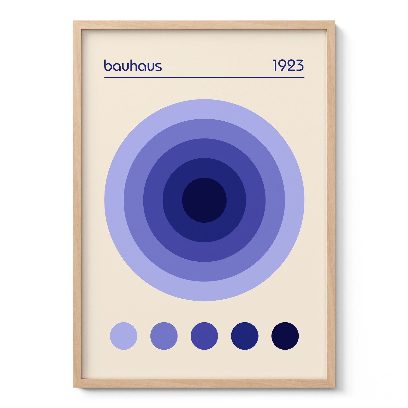 Bauhaus 1923 Print – Purple