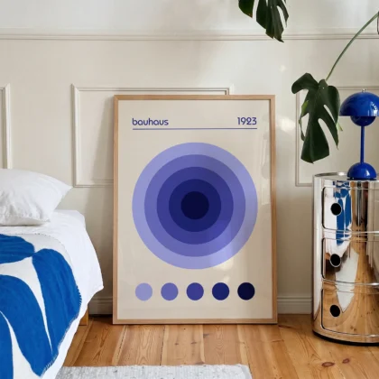 Bauhaus 1923 Print – Purple