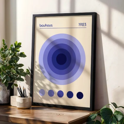 Bauhaus 1923 Print – Purple