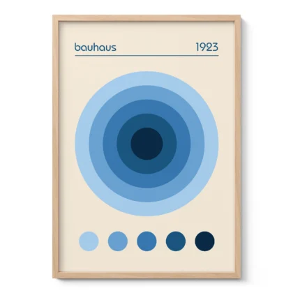 Bauhaus 1923 Print – Blue