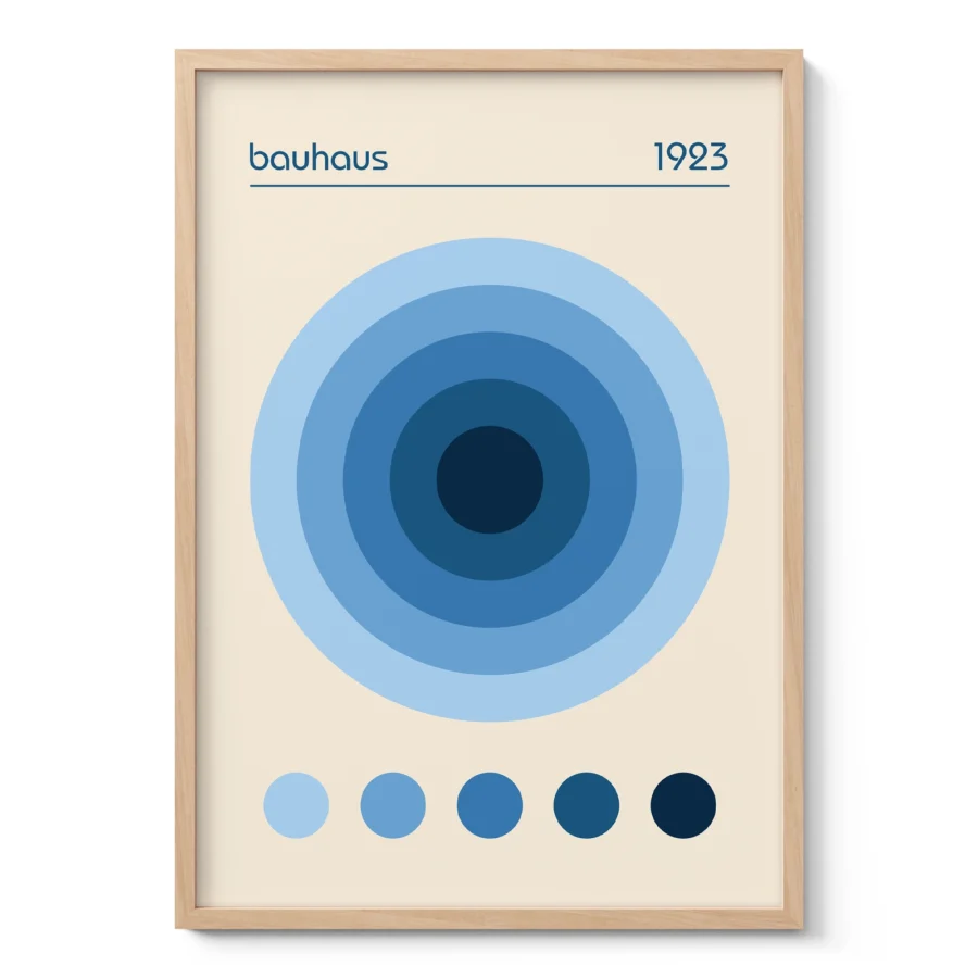 Bauhaus 1923 Print – Blue
