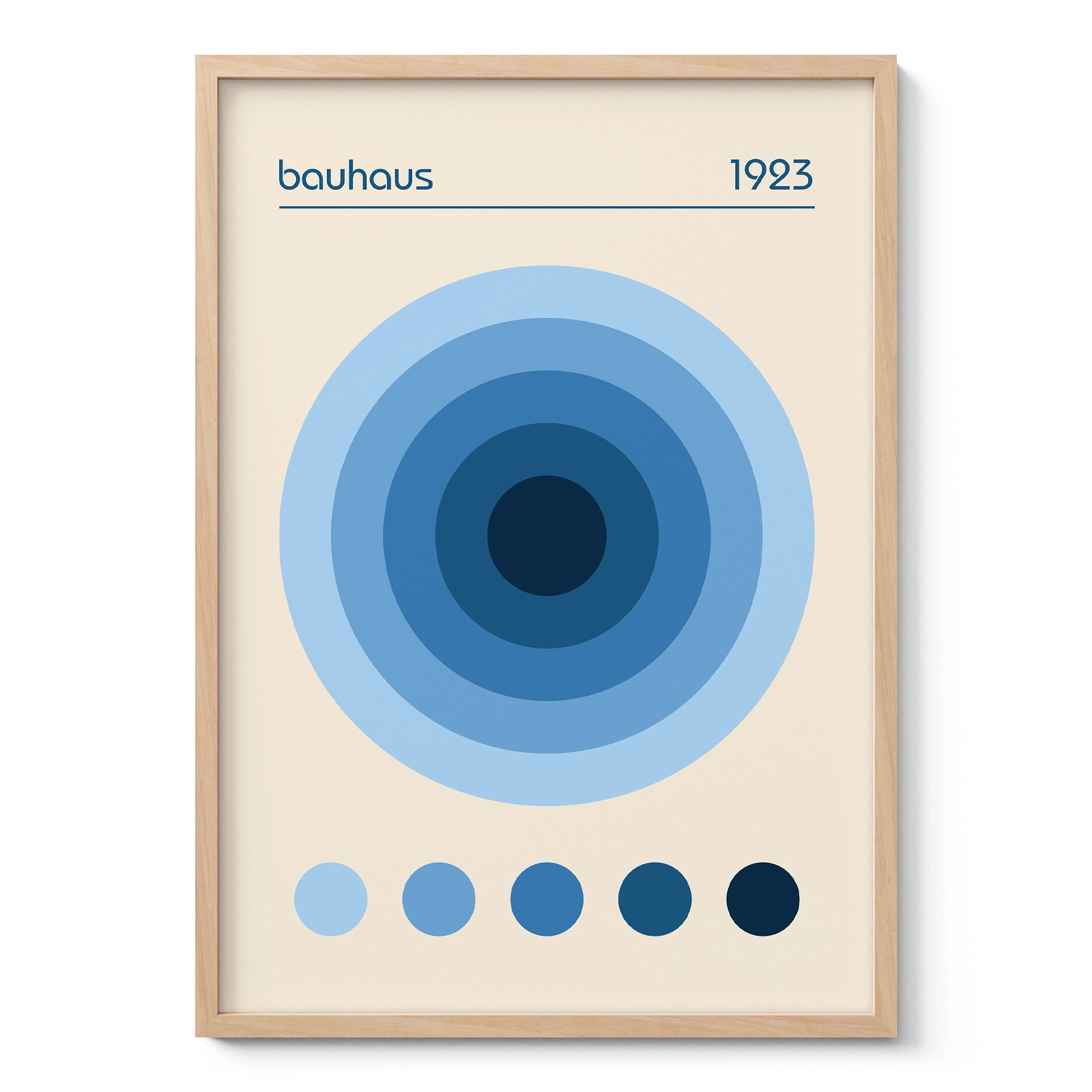 Bauhaus 1923 Print – Blue