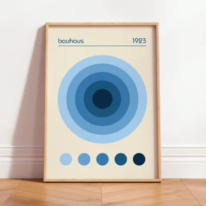 Bauhaus 1923 Print – Blue