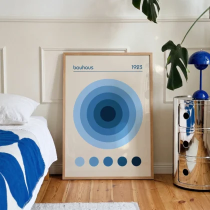 Bauhaus 1923 Print – Blue