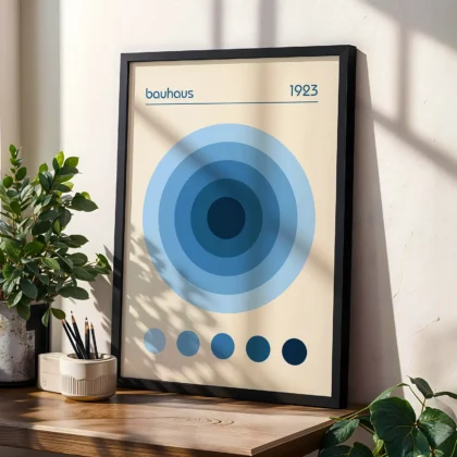 Bauhaus 1923 Print – Blue
