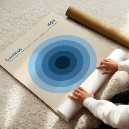 Bauhaus 1923 Print – Blue